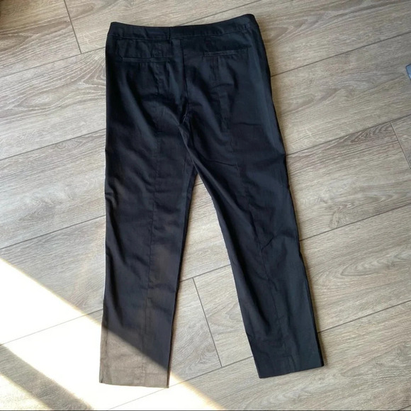 Cynthia Rowley Black White Striped Two Tunes  Stretchy Cropped Pants - Picture 11 of 12